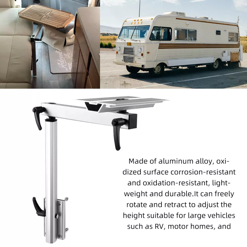 RV Table Leg Rotatable Folding Height Adjustable Camper Caravan Yachts Movable